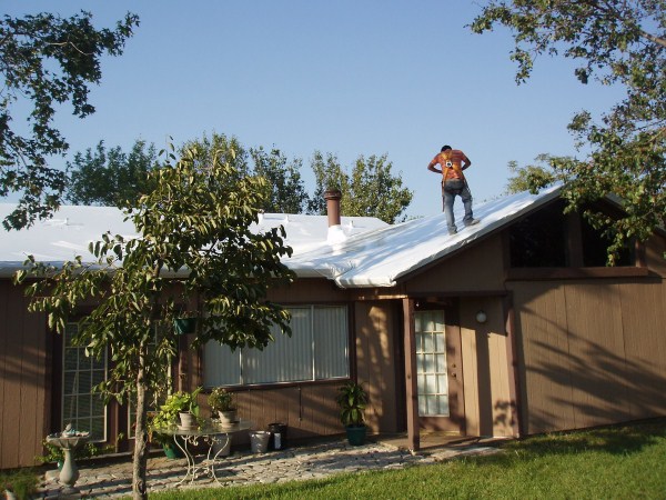 Roof Shrink Wrapping (2)